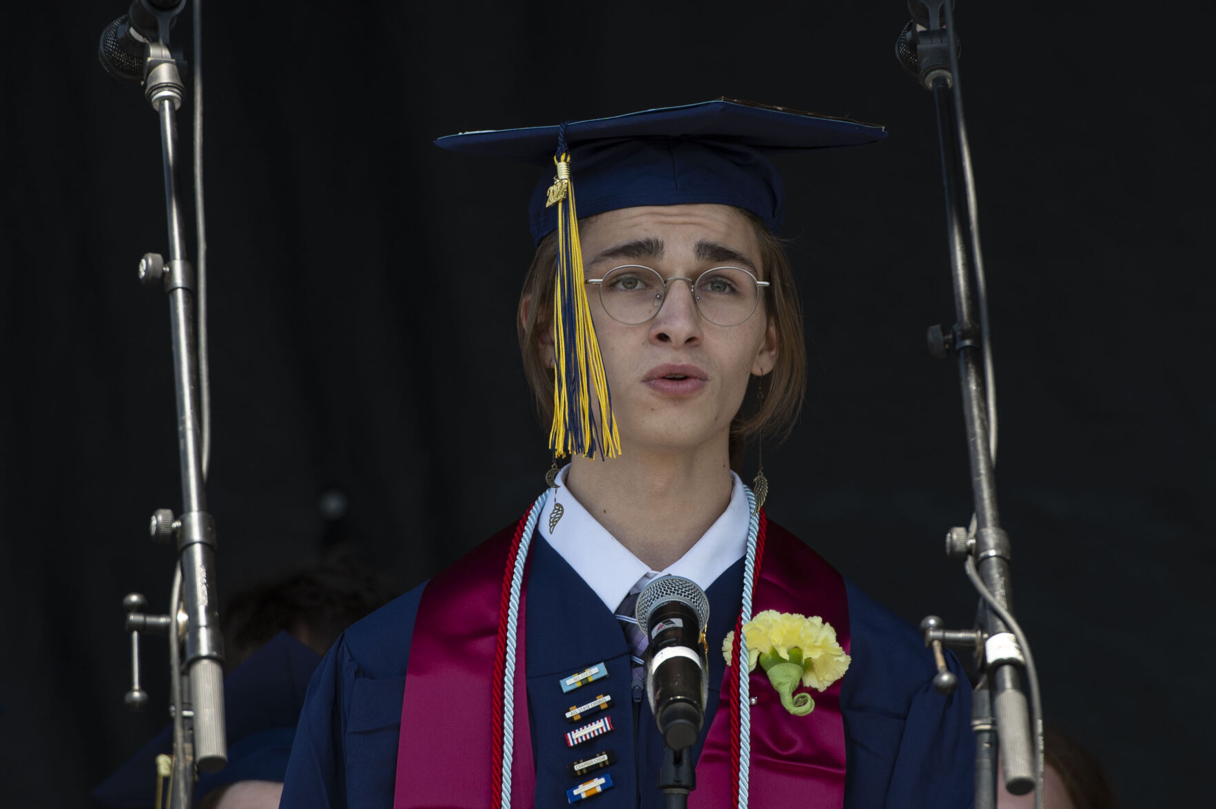 Chamber choir singer and senior Bryan House